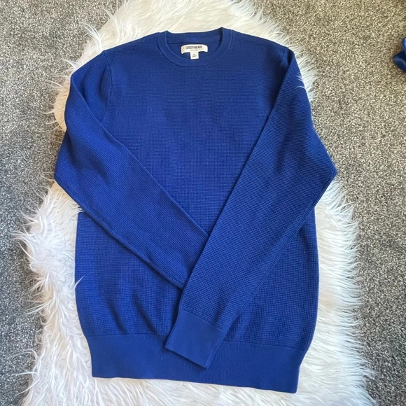NWT! Men’s Goodthreads blue thermal sweater XS - Picture 5 of 5